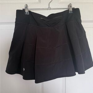 lululemon athletica Black Athletic Skort with Back Zip